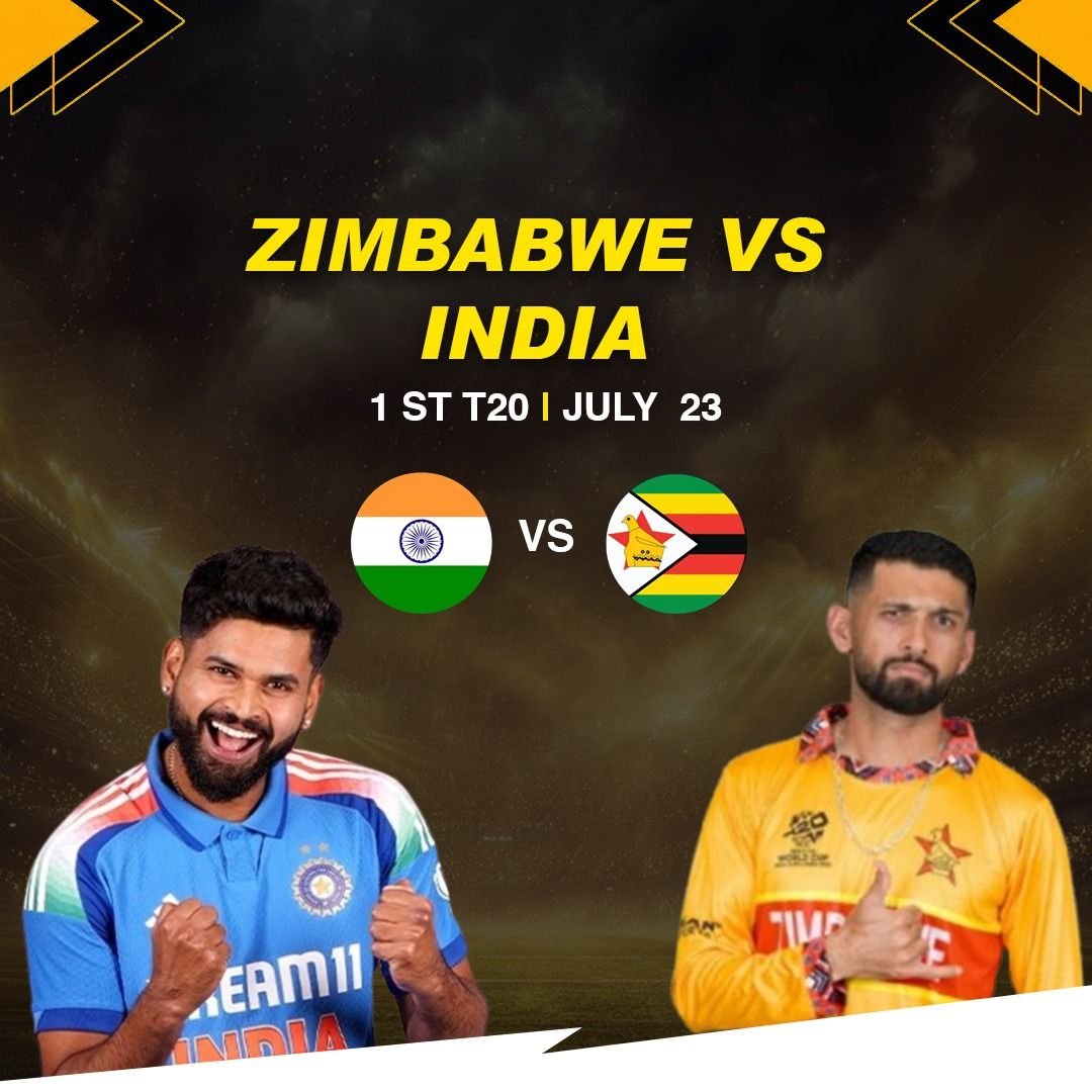 Zimbabwe vs India 1st T20I 2026 match highlights showing India’s 7-wicket victory at Harare Sports Club
